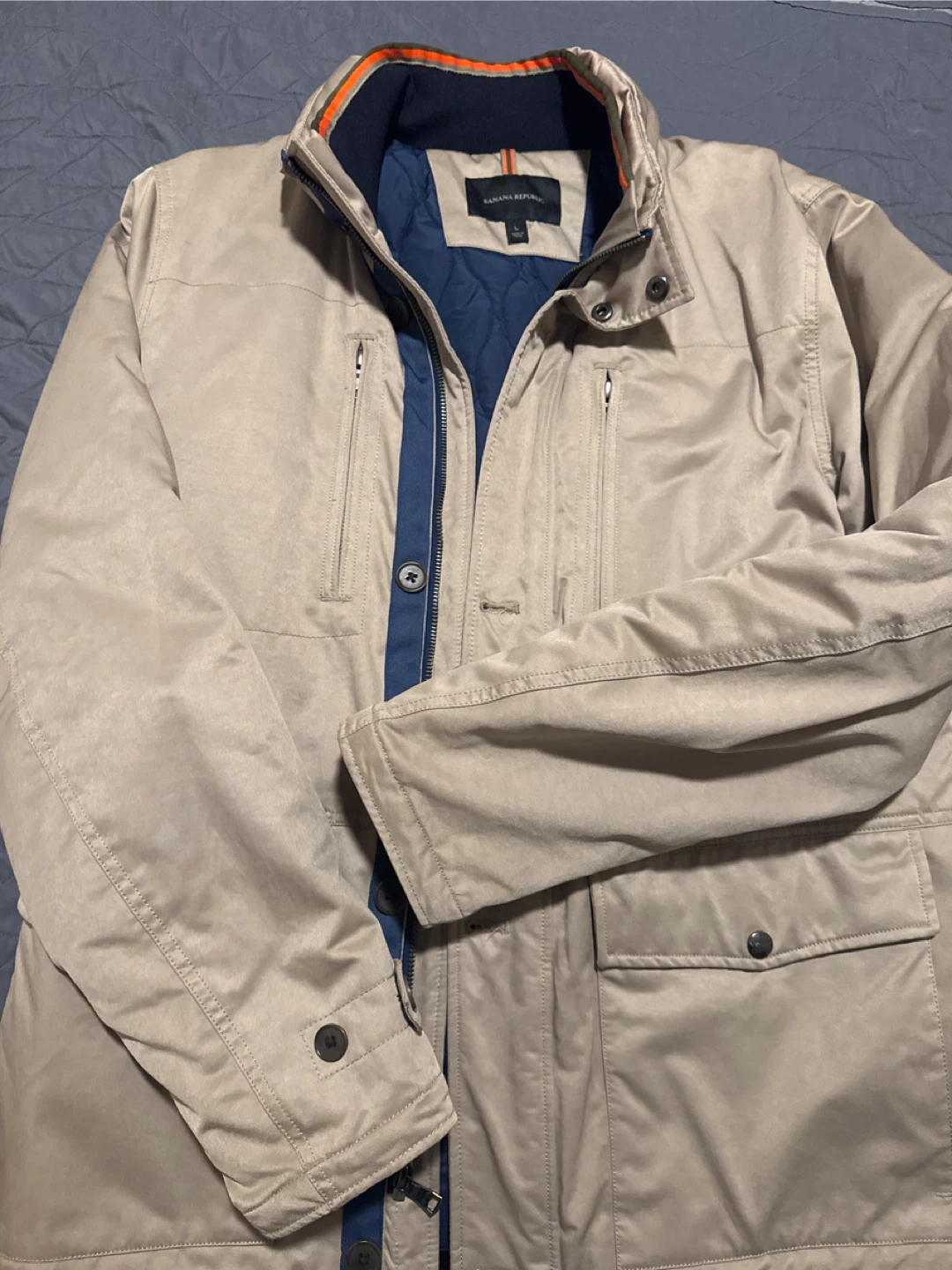 New! Banana Republic Quilted Jacket Beige