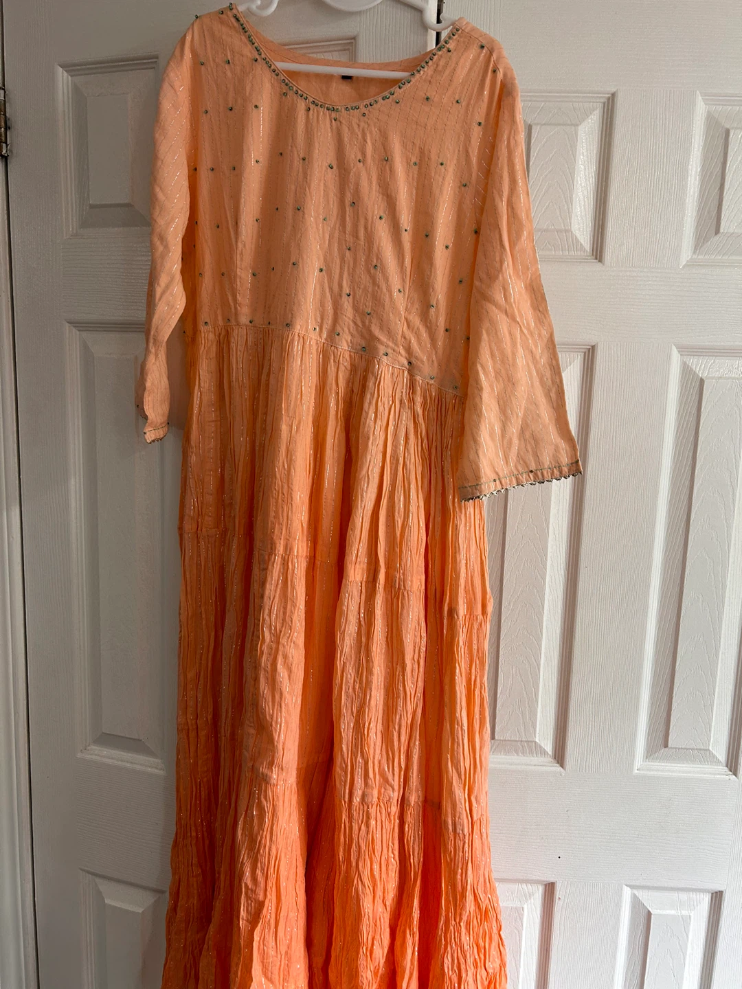 Peach Colored Ethnic Dress - photo 4