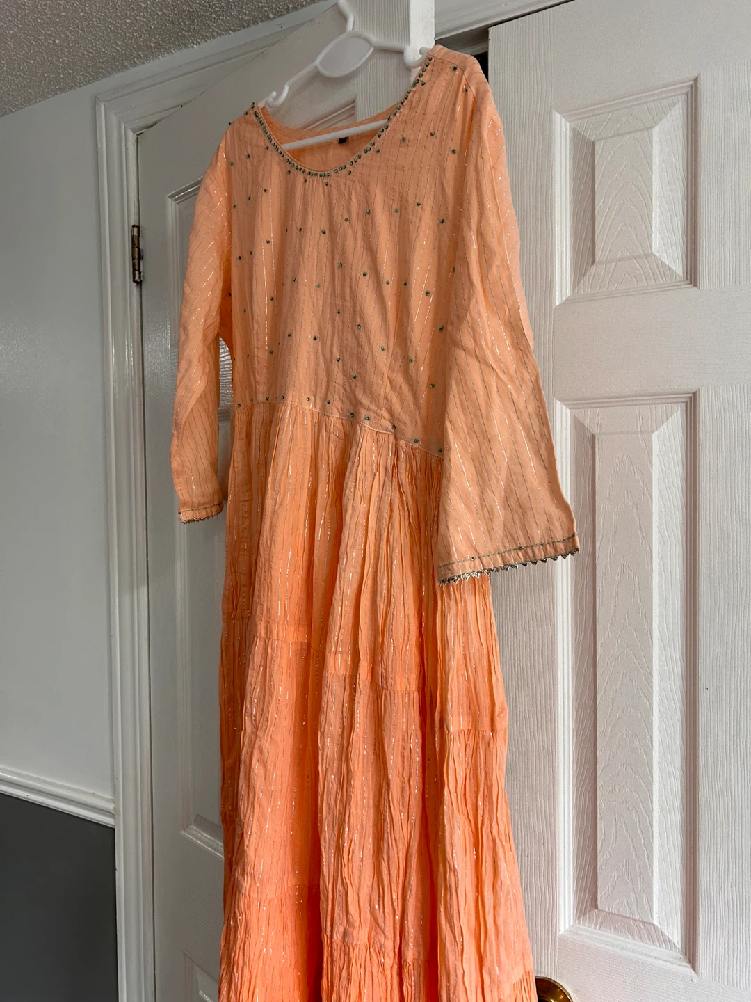 Peach Colored Ethnic Dress - photo 2
