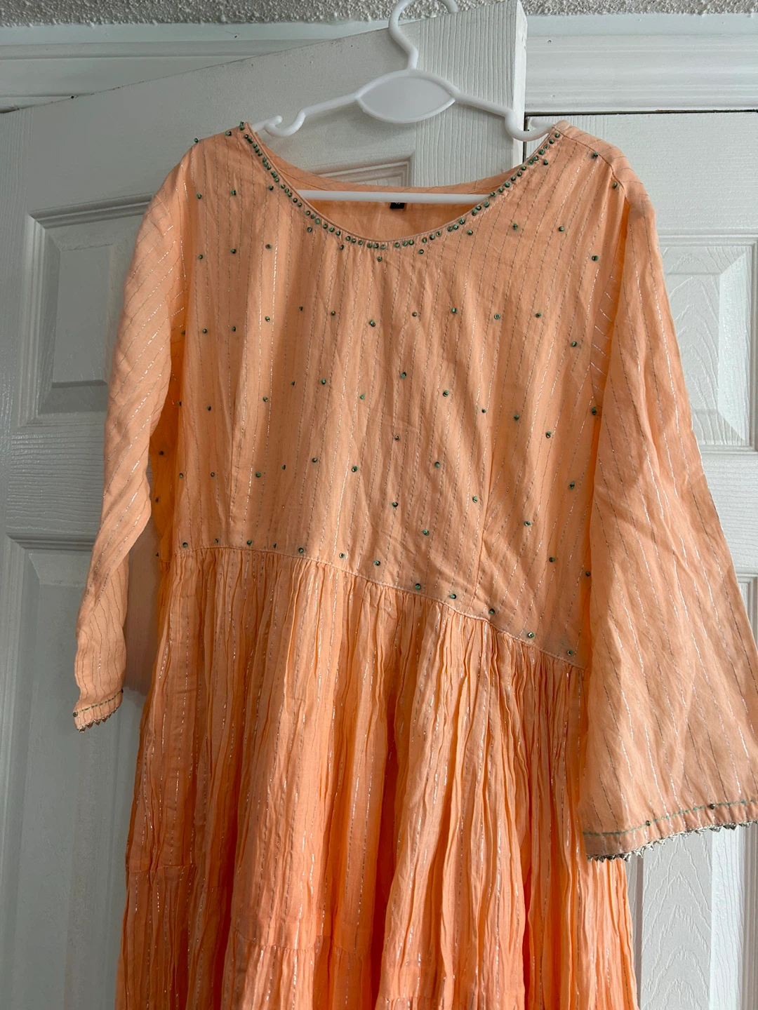 Peach Colored Ethnic Dress - photo 3