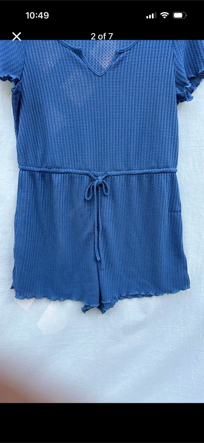 SHEIN Waffle Knit Shorts Romper - photo 2