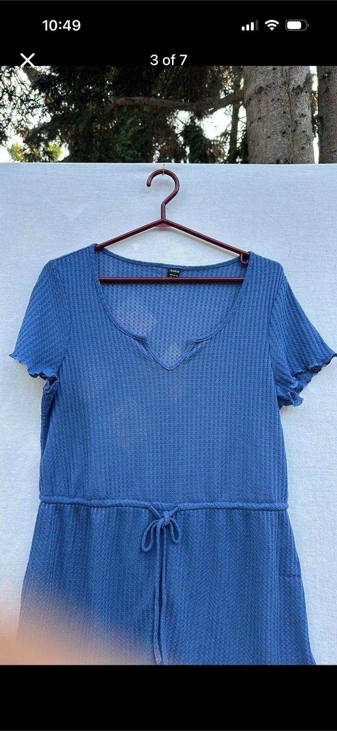 SHEIN Waffle Knit Shorts Romper - photo 3