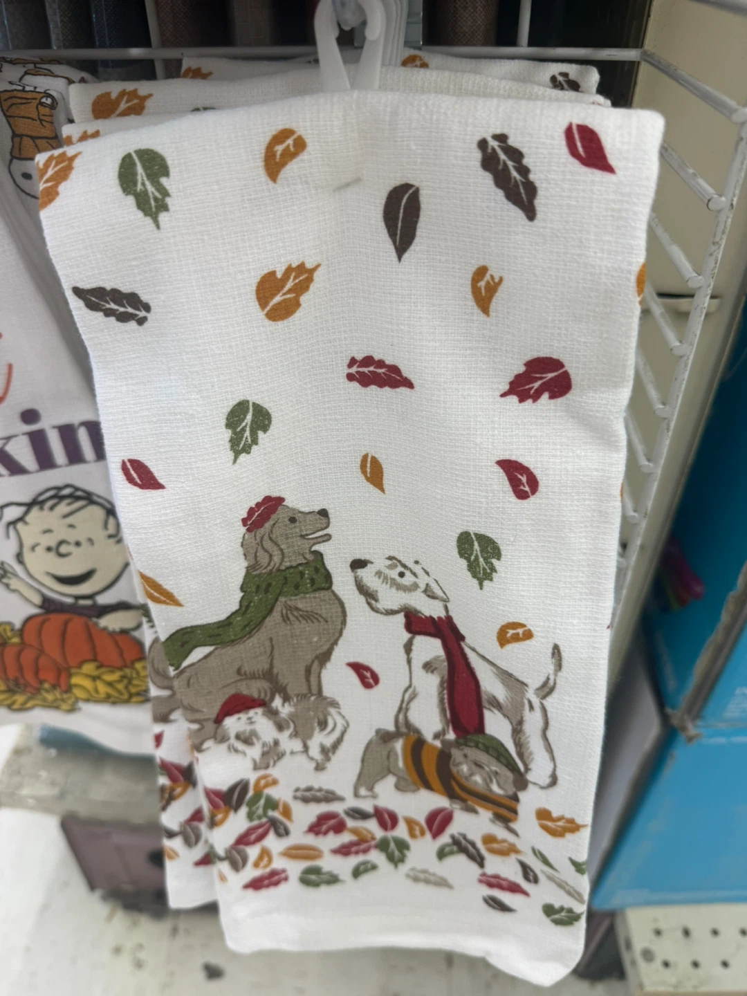 🏈Fall Season Dog Print Kitchen Towel