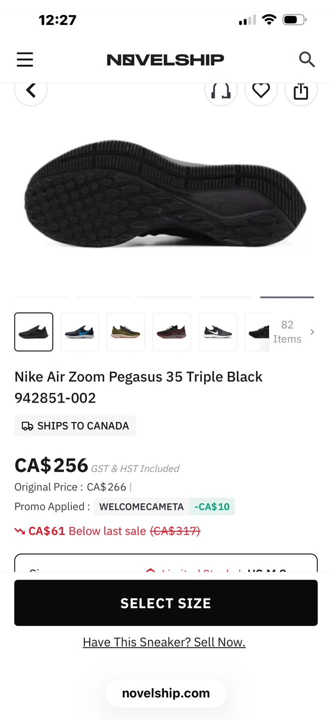 Nike Air Zoom Pegasus 35 Triple Black - photo 2