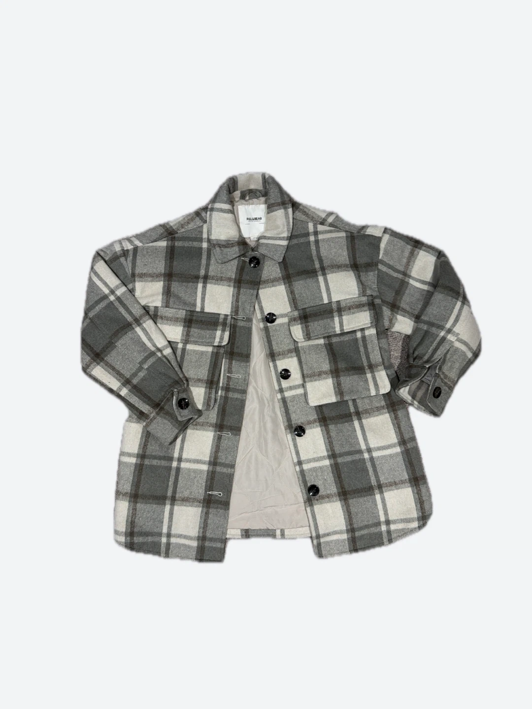 Pull&Bear Plaid Shacket S 🏈