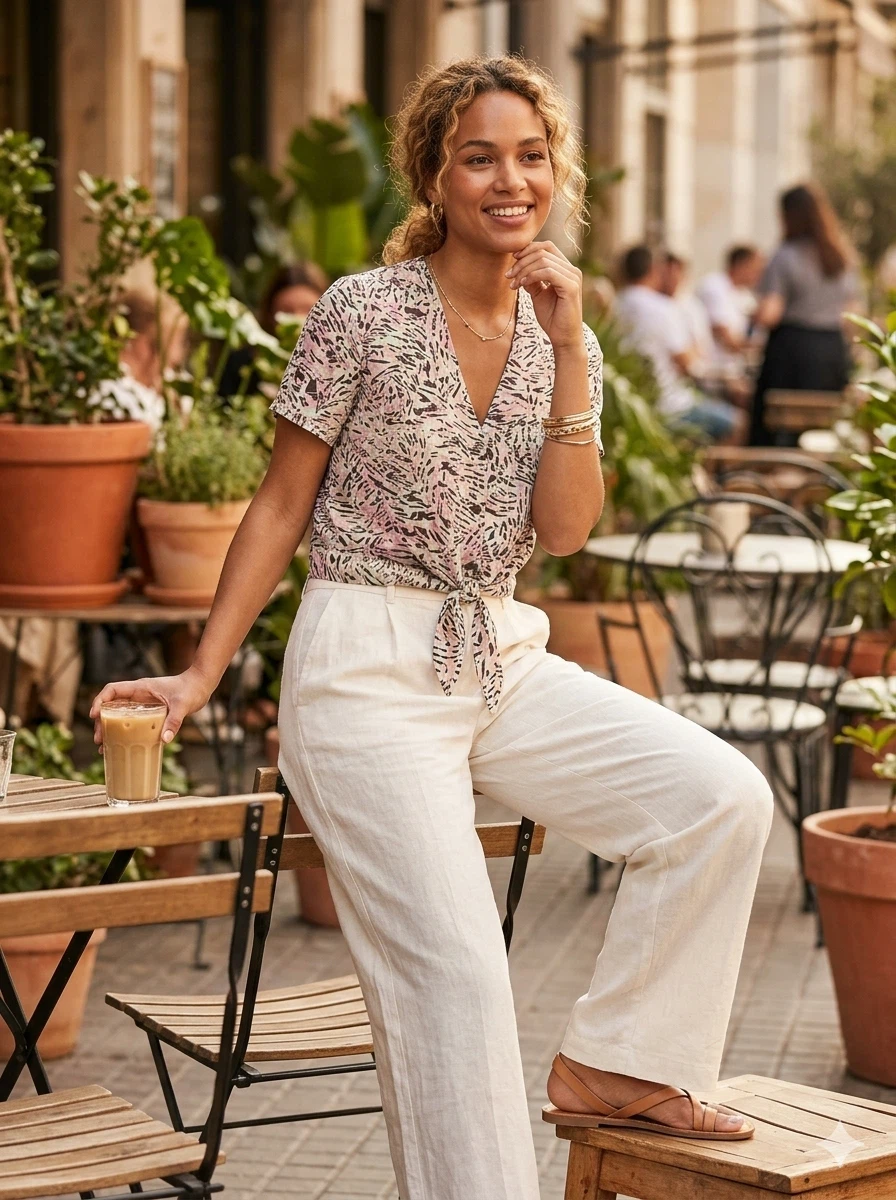 Vero Moda Short Sleeve Blouse - Size S