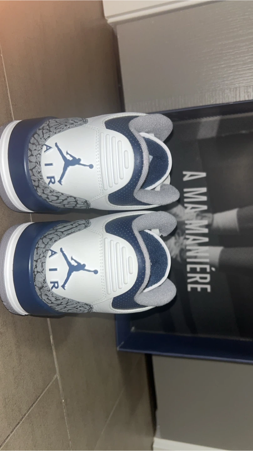 Jordan 3 Retro Midnight Navy Size 8 - photo 3