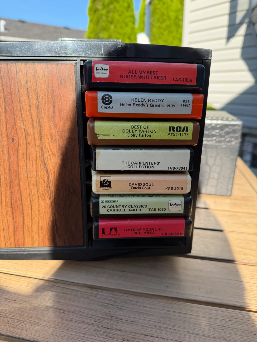 Vintage 8-Track Tape Collection with Storage Case - photo 2