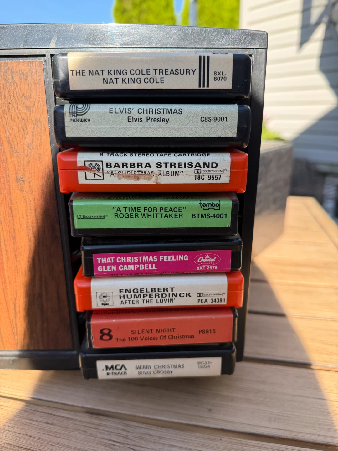 Vintage 8-Track Tape Collection with Storage Case - photo 3