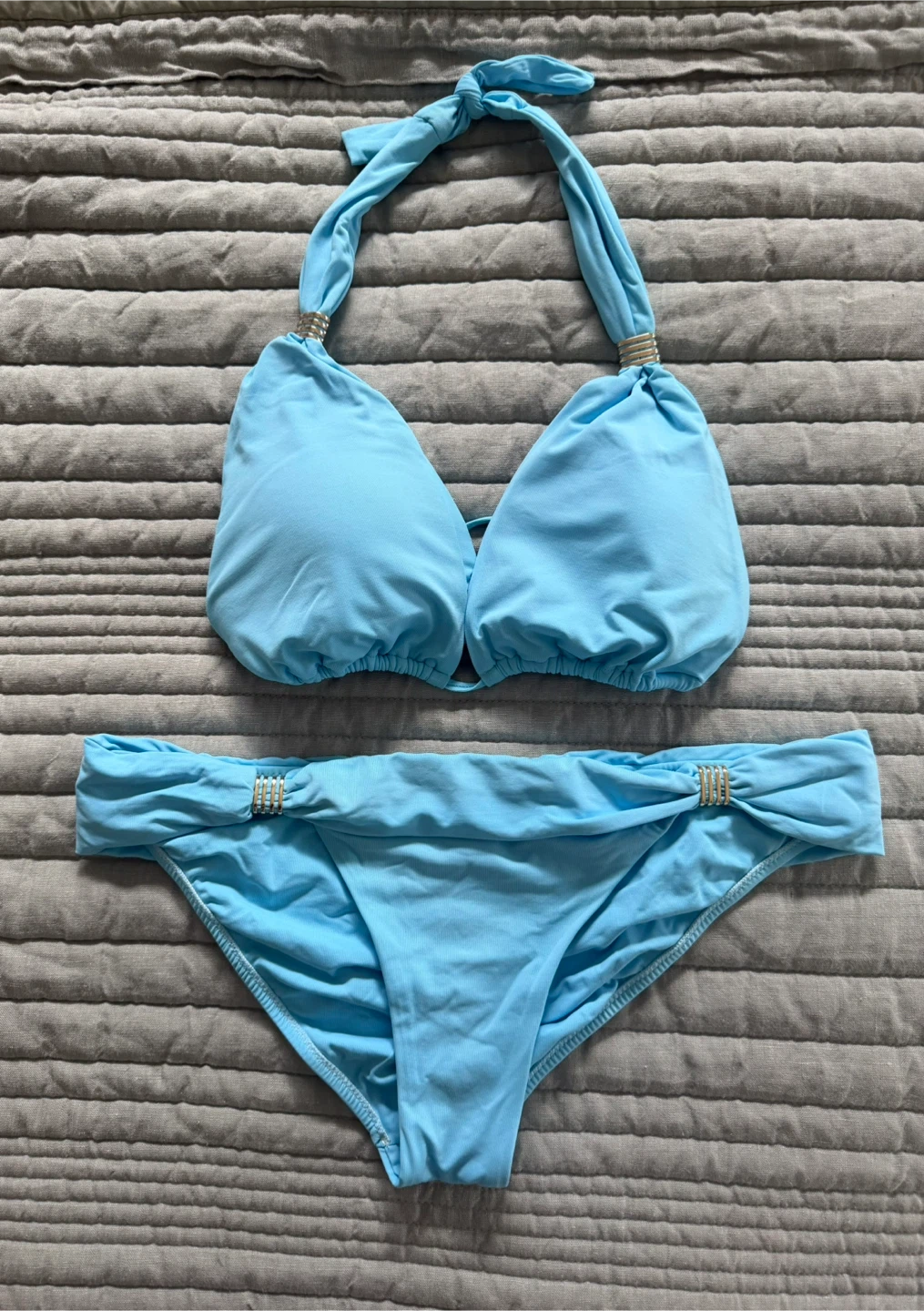 Melissa Odabash Grenada Light Blue Halter Bikini - photo 2