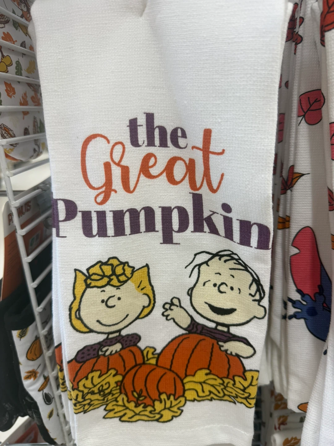 🏈 Peanuts The Great Pumpkin Kitchen Towel