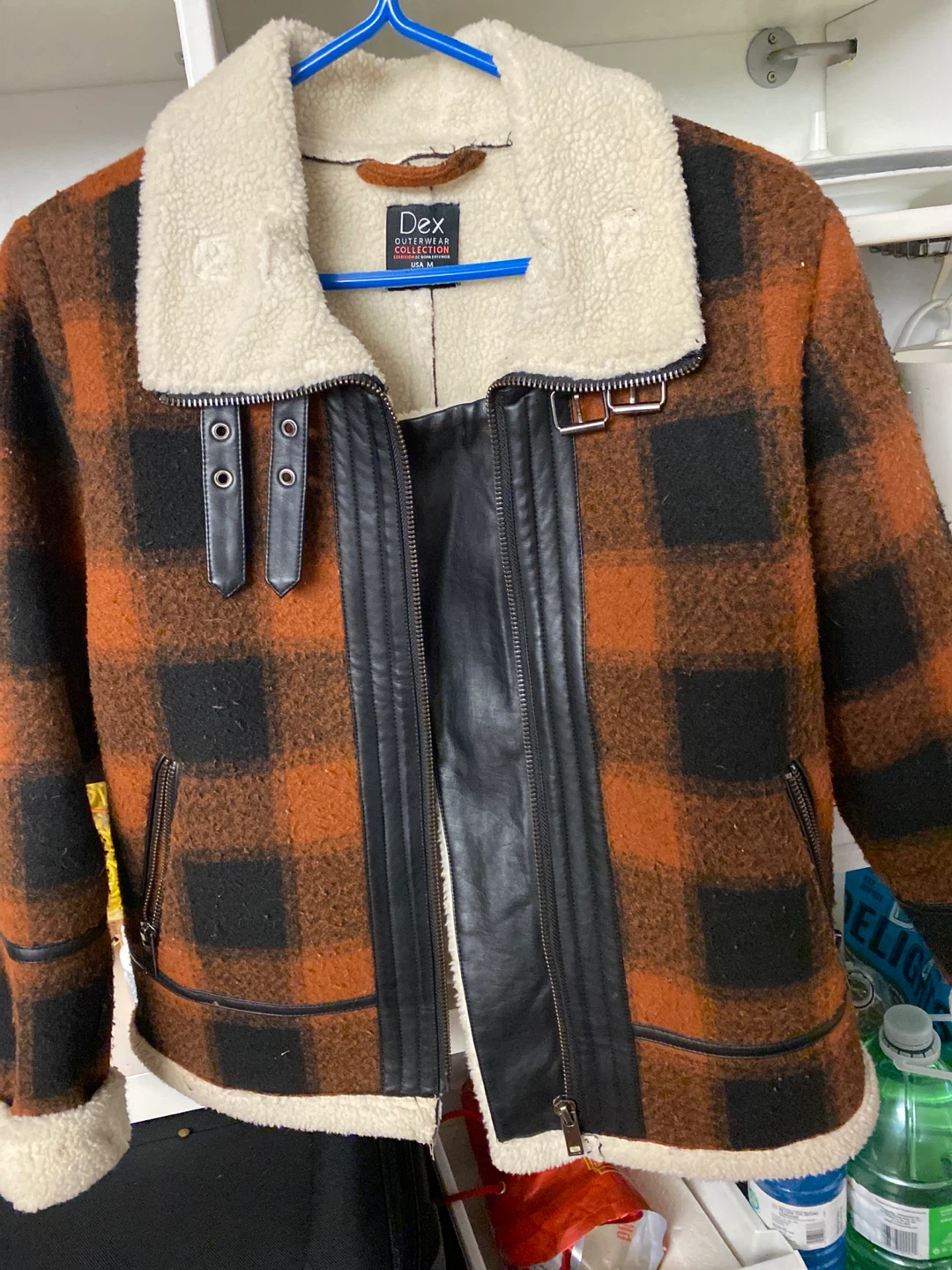 Dex Buffalo Plaid Sherpa Lined Jacket
