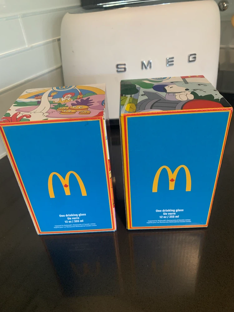 NEW SEALED Set of 2 McDonald's Collector Drinking Glasses - photo 3