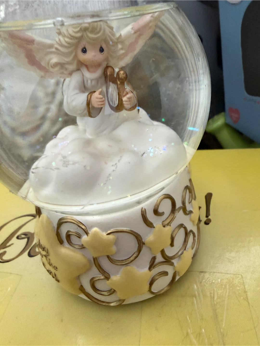 Precious Moments Joy to the World Musical Snow Globe
