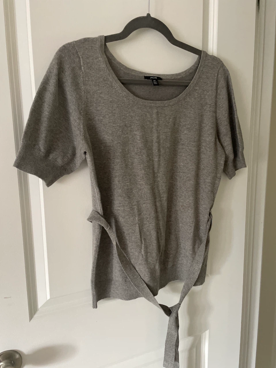 Jacob Grey Short-Sleeved Sweater