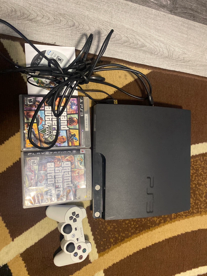 Sony PlayStation 3 Console Bundle with Controller and Games