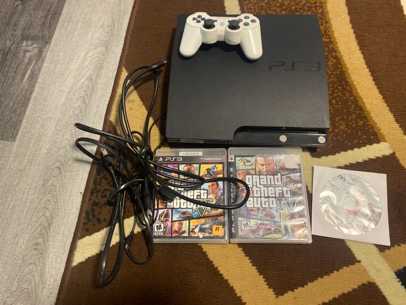 Sony PlayStation 3 Console Bundle with Controller and Games - photo 2
