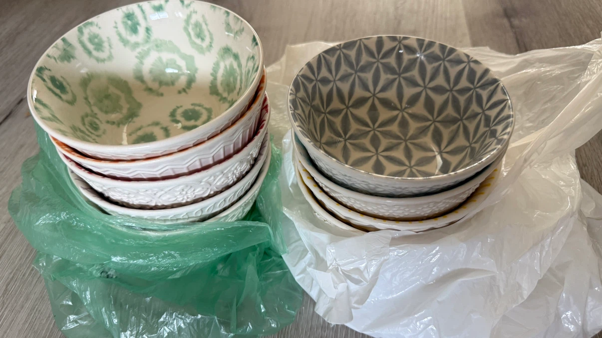 Set of 9 Assorted  Ceramic Bowls from Costco