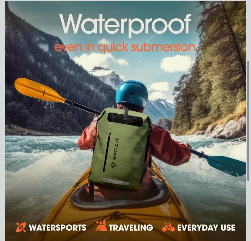 New Earth Pak 55L Waterproof Dry Bag Backpack - photo 3