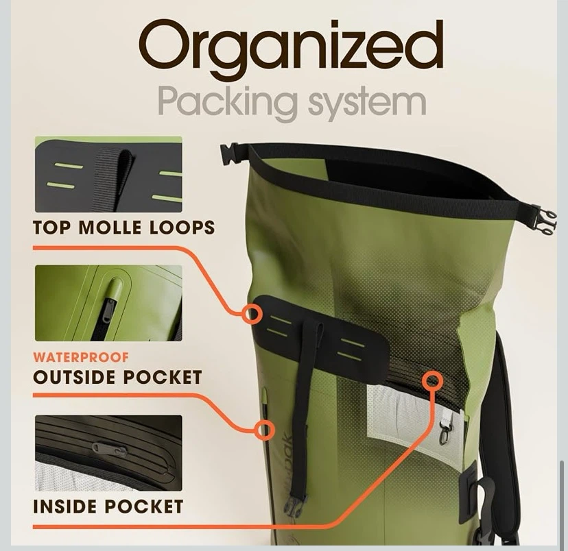New Earth Pak 55L Waterproof Dry Bag Backpack - photo 5