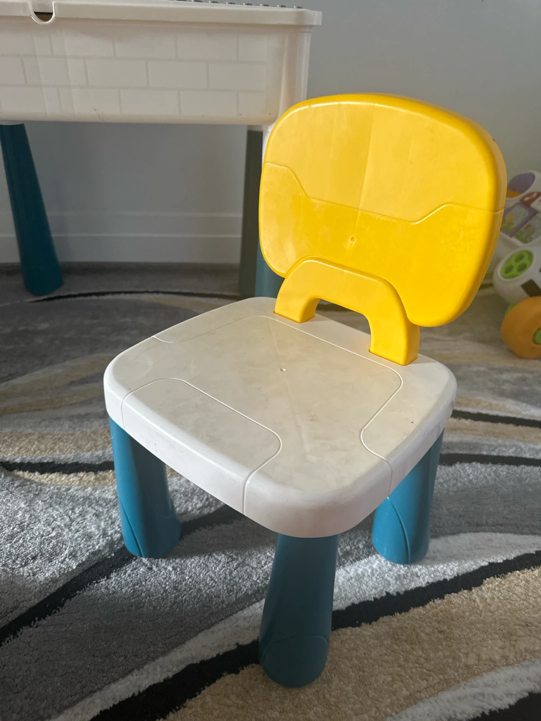 Kids Building Block Table and Chair Set - photo 2