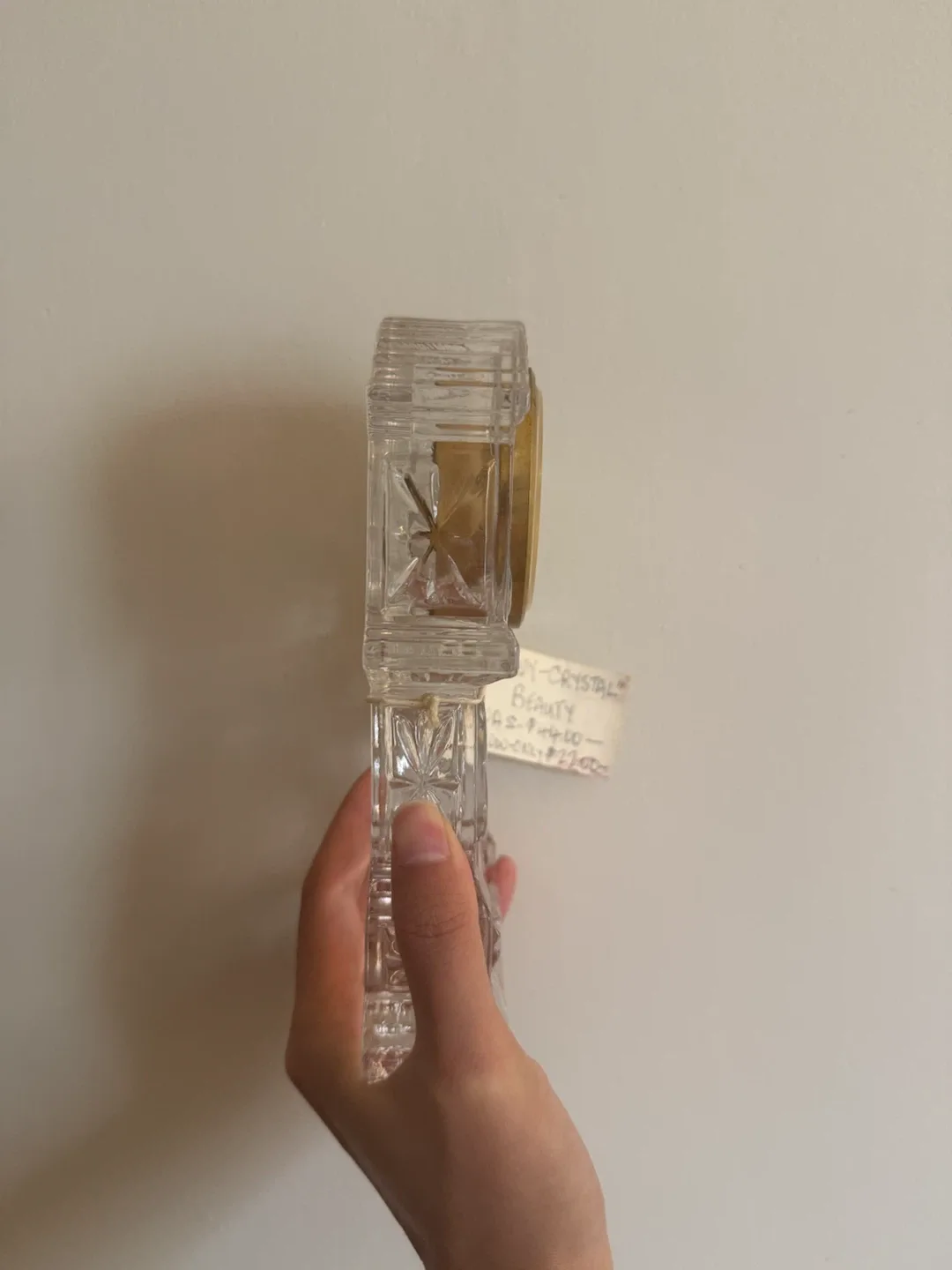 Vintage Crystal Legends Heavy Crystal Desk Clock – Not Working - photo 2