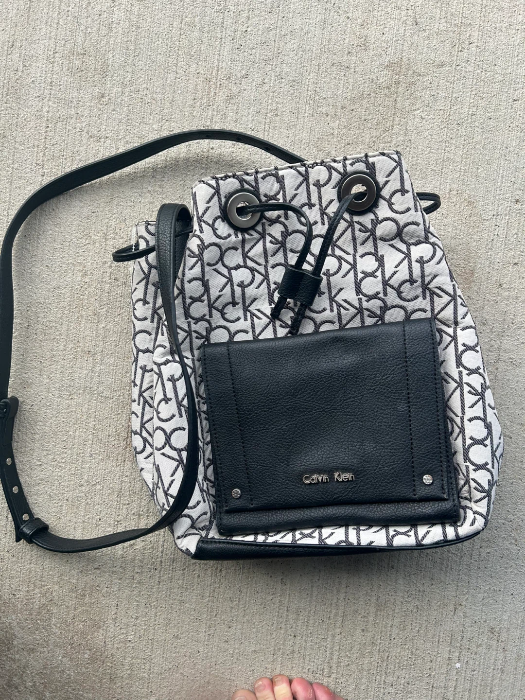 Calvin Klein Monogram Bucket Bag