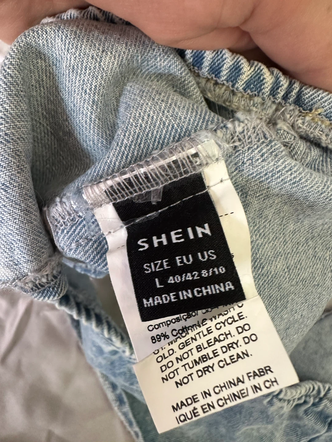 SHEIN Denim Halter Top - Size Large - photo 3