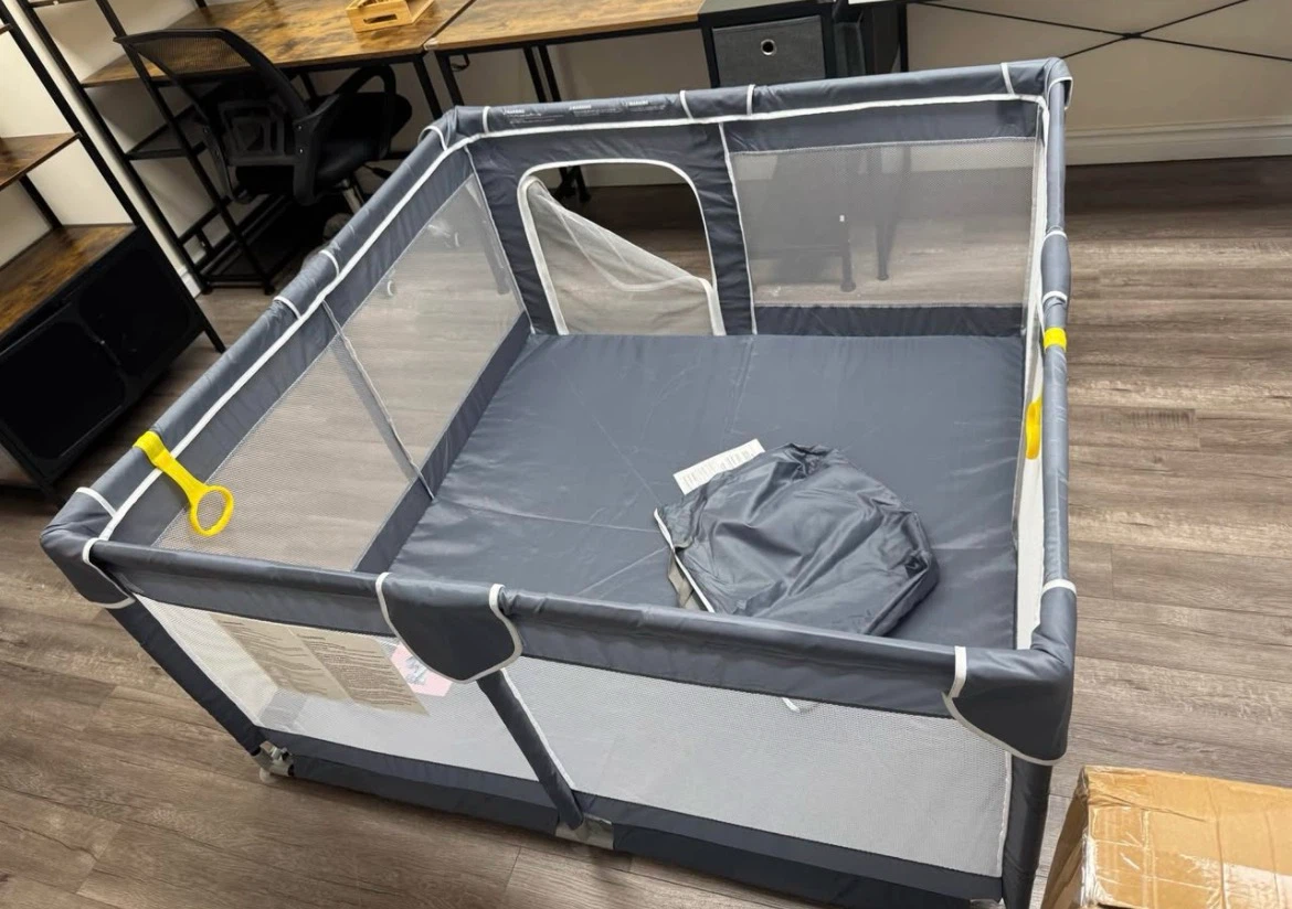 Large Baby Playpen in Grey (Brand New in the box) - photo 4
