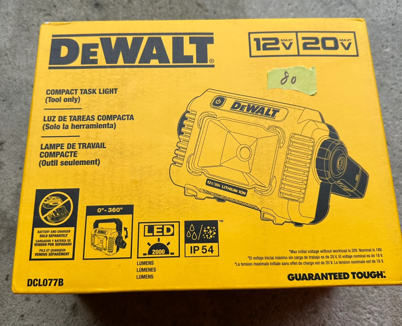 DeWalt DCL077B Compact Task Light