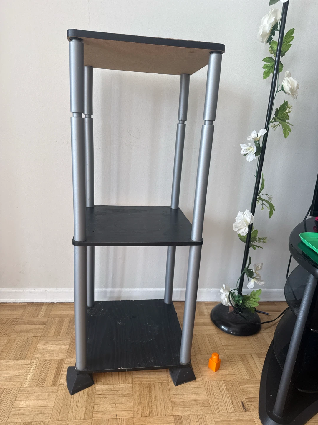 3-Tier Black and Silver Storage Shelf 🏈 - photo 2