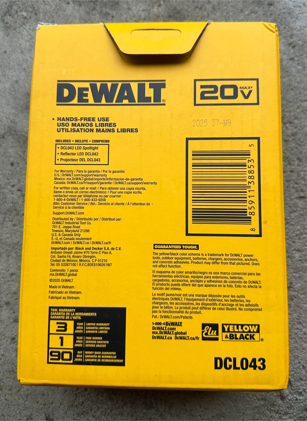 DEWALT 20V Max LED Jobsite Spotlight DCL043 - photo 2