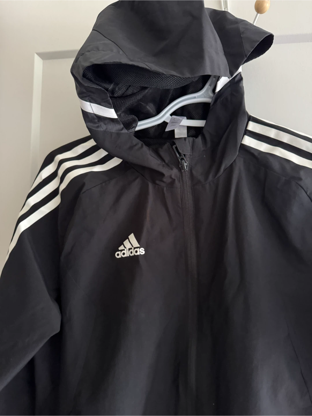 Adidas Kids' Black Windbreaker Jacket - photo 3