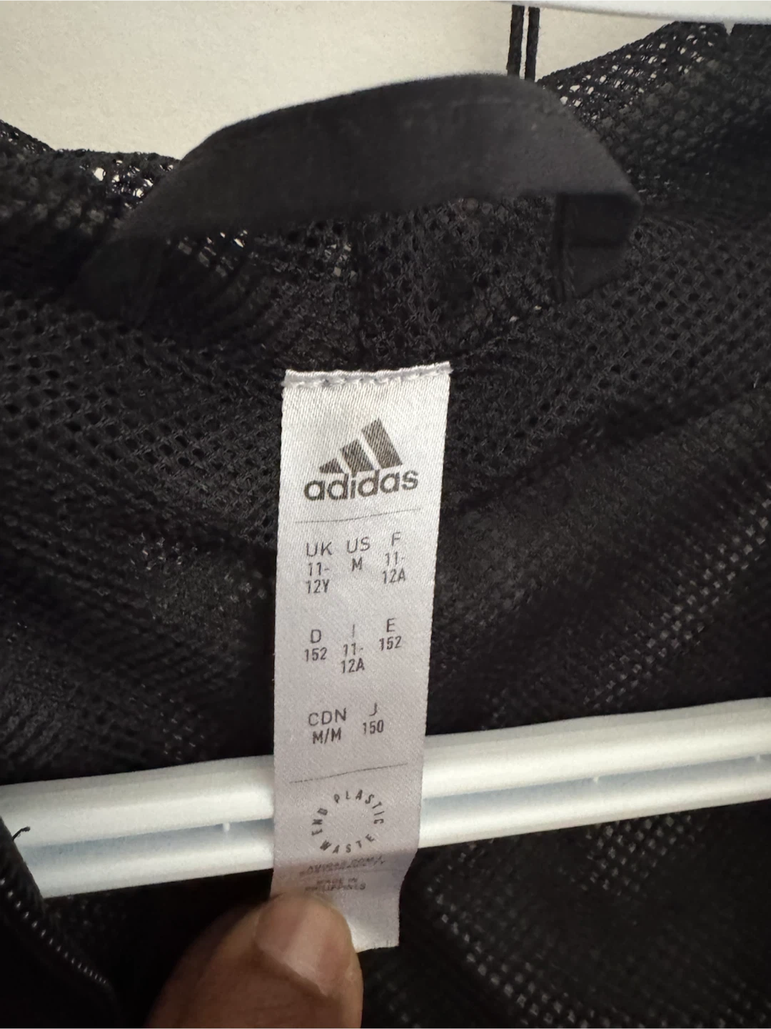 Adidas Kids' Black Windbreaker Jacket - photo 5