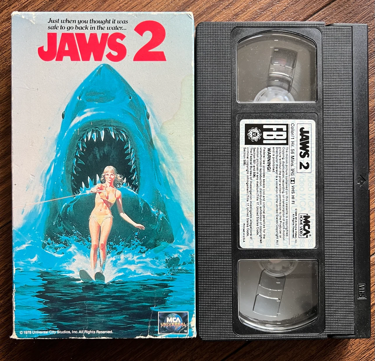 Jaws 2 VHS Tape