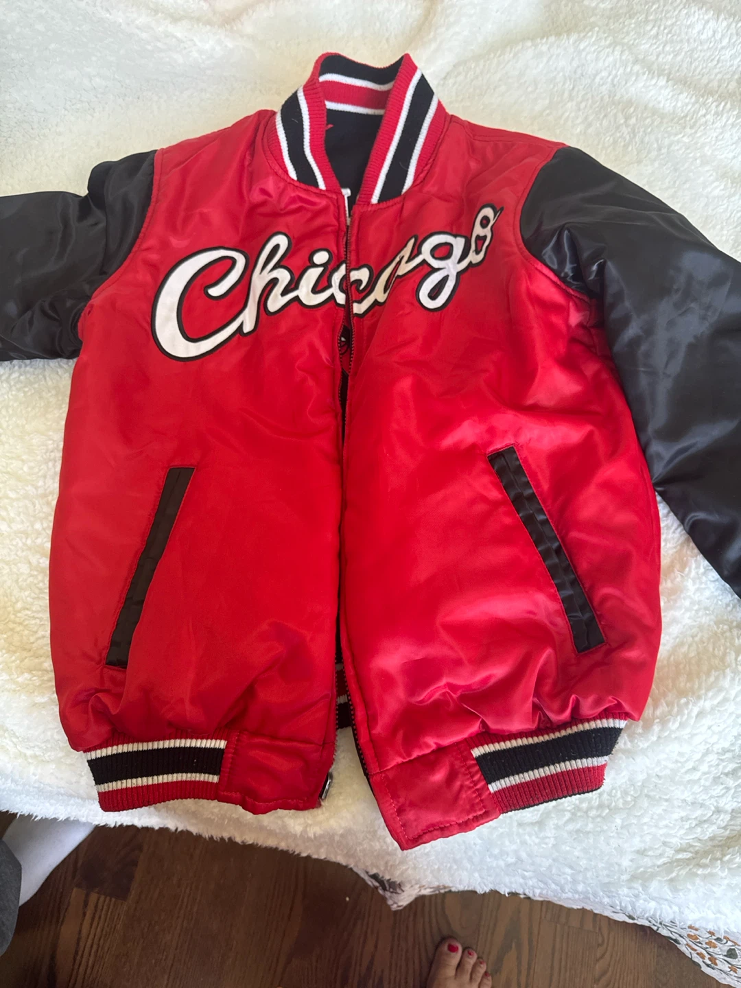 Chicago Bulls Reversible Bomber Jacket - photo 4