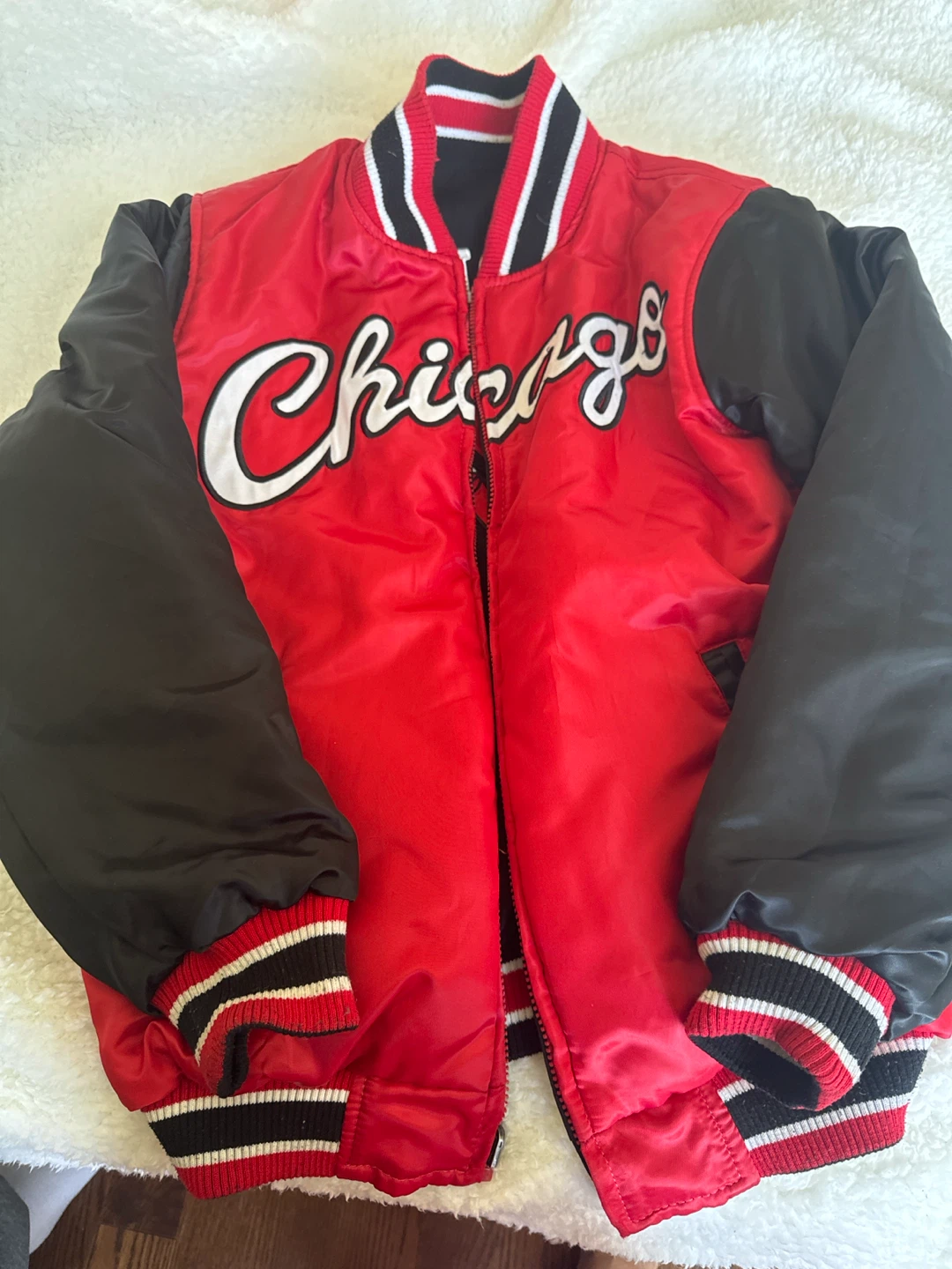 Chicago Bulls Reversible Bomber Jacket - photo 5