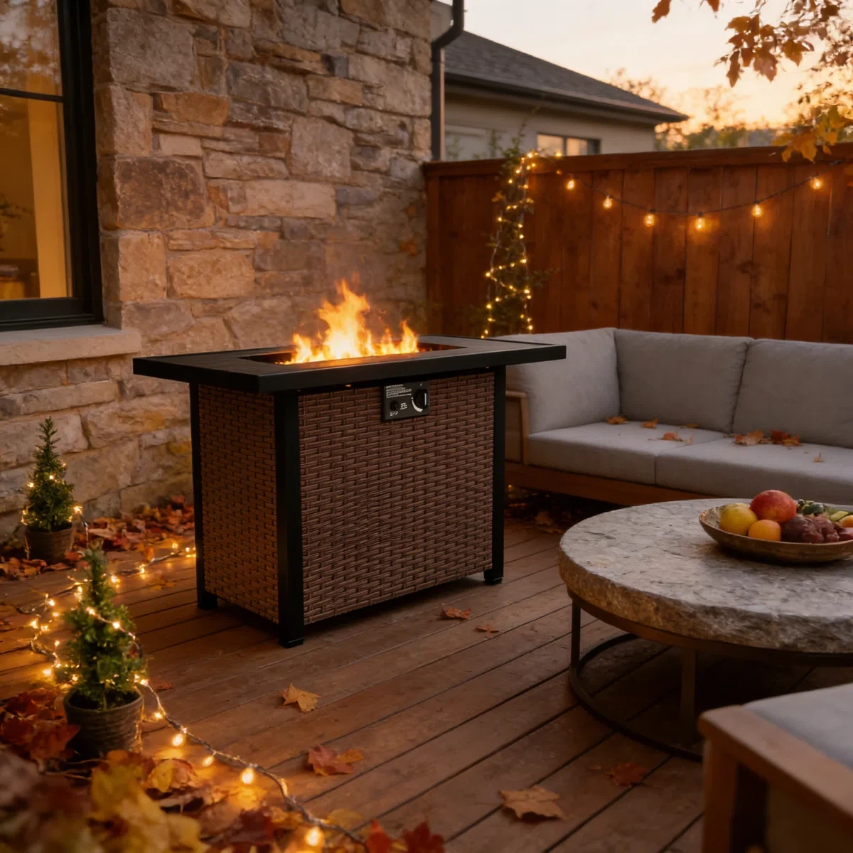 2-in-1 Propane Fire Pit Table - photo 4