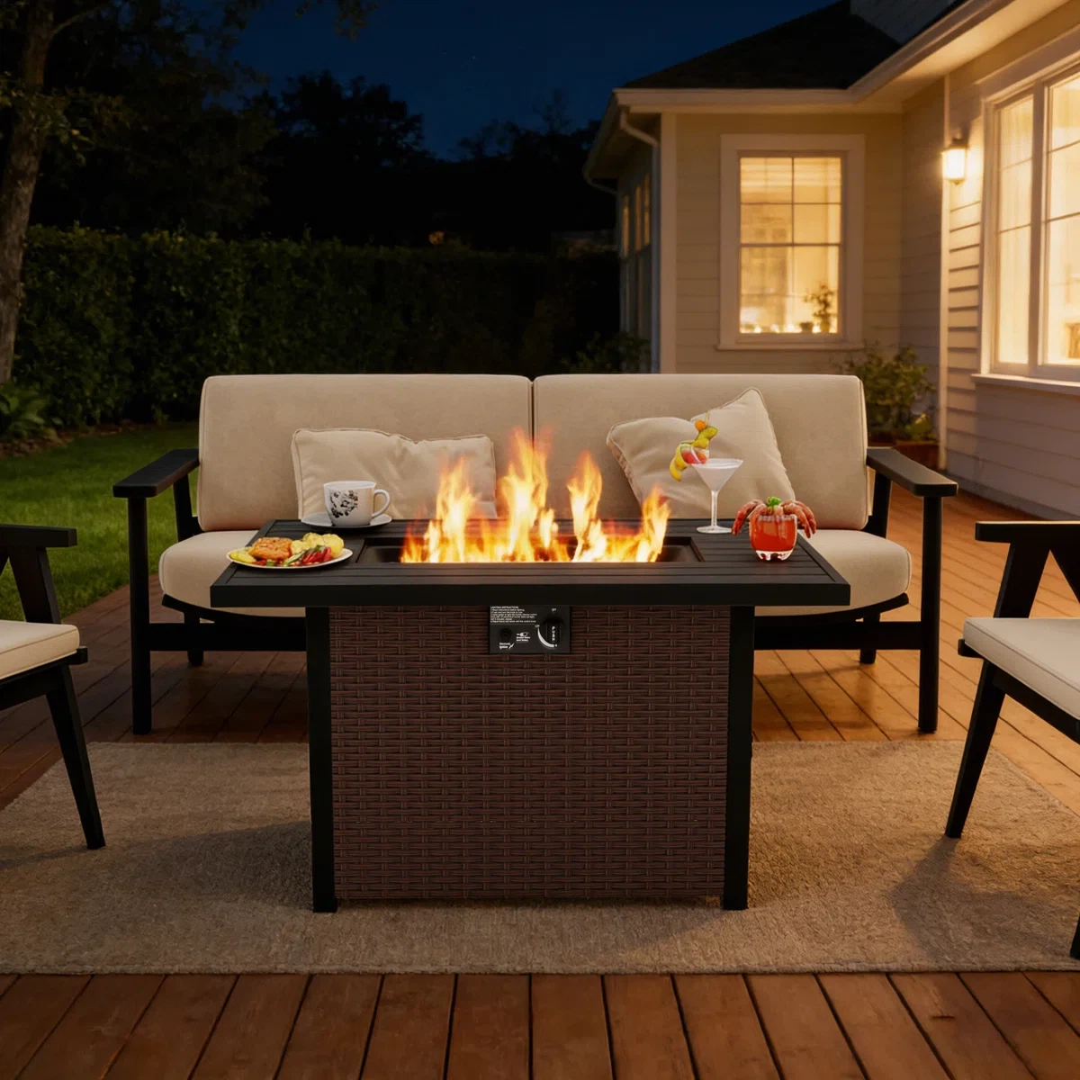 2-in-1 Propane Fire Pit Table - photo 5