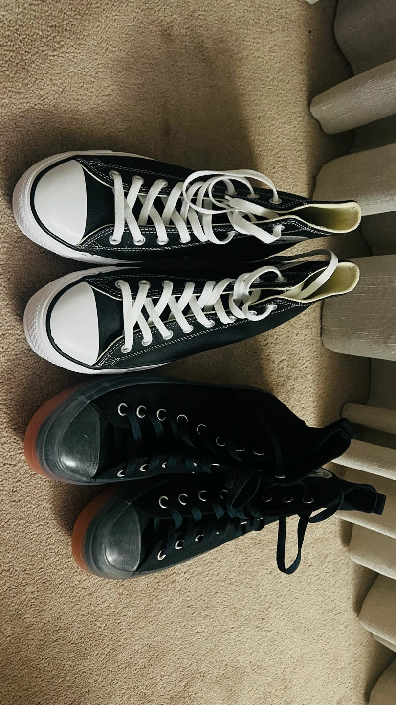 Converse Chuck Taylor All Star Black Leather High Tops