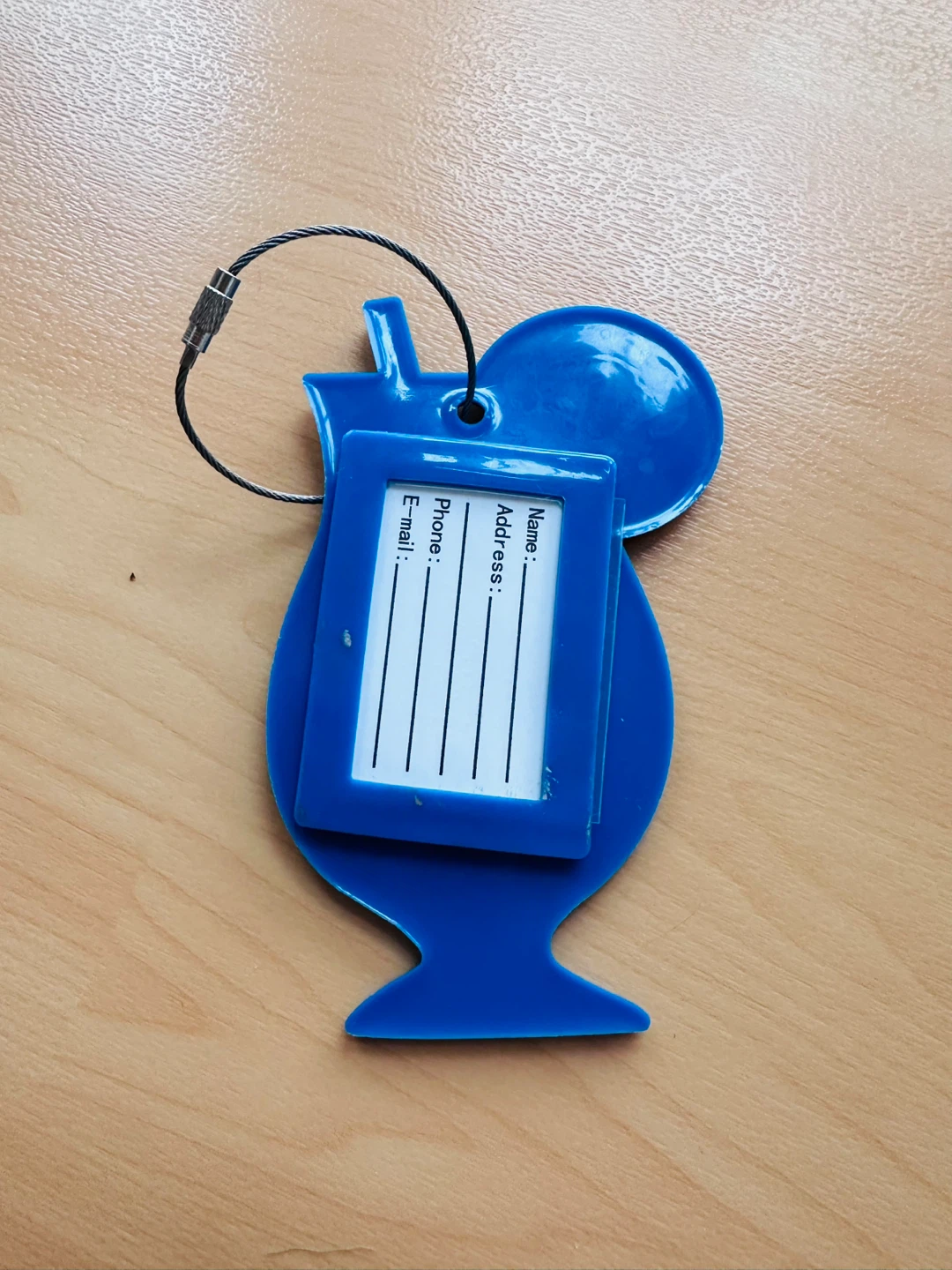 Luggage Tag in Cocktail Glass Shape🏈