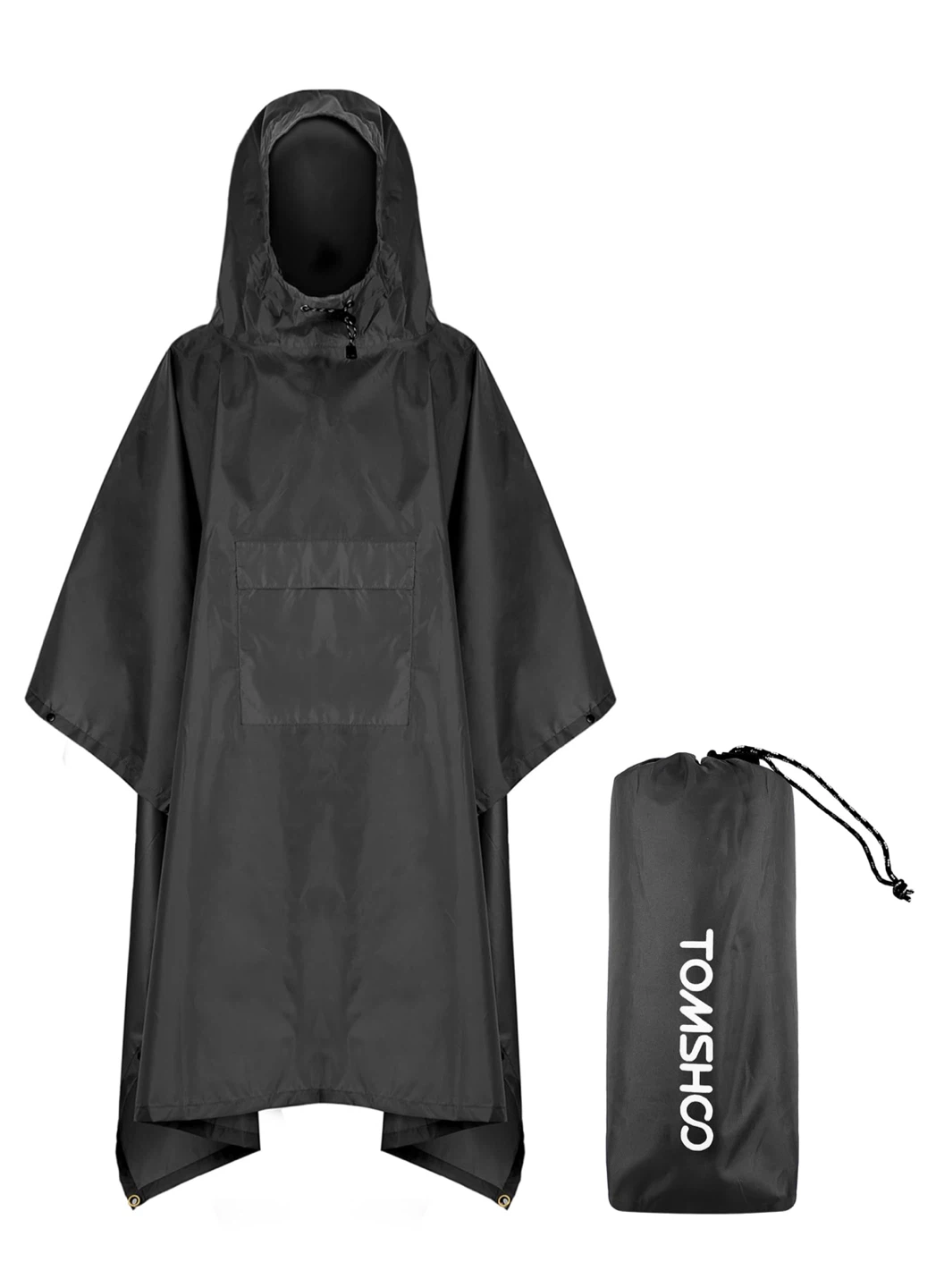Tomshoo 3-in-1 Waterproof Rain Poncho