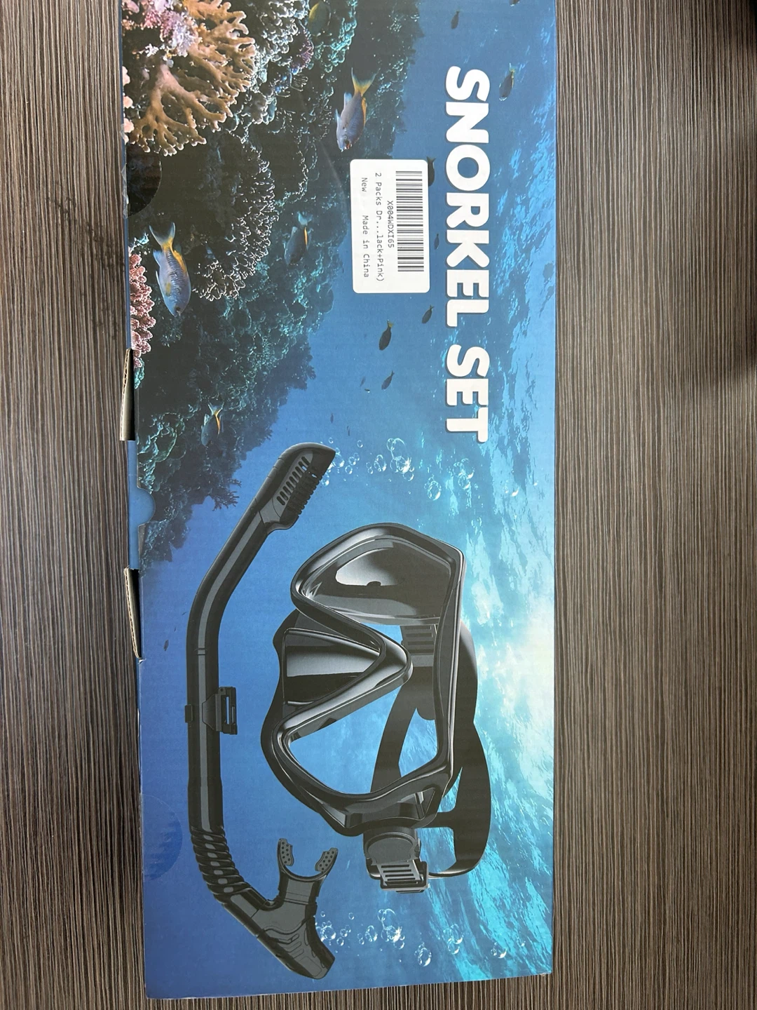 2 Pack Snorkel Set Black and Pink - photo 2