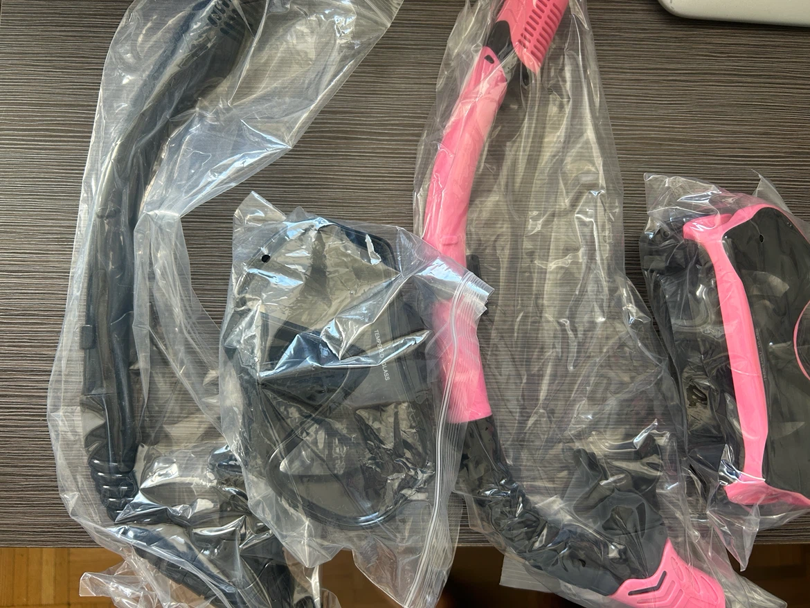 2 Pack Snorkel Set Black and Pink - photo 4