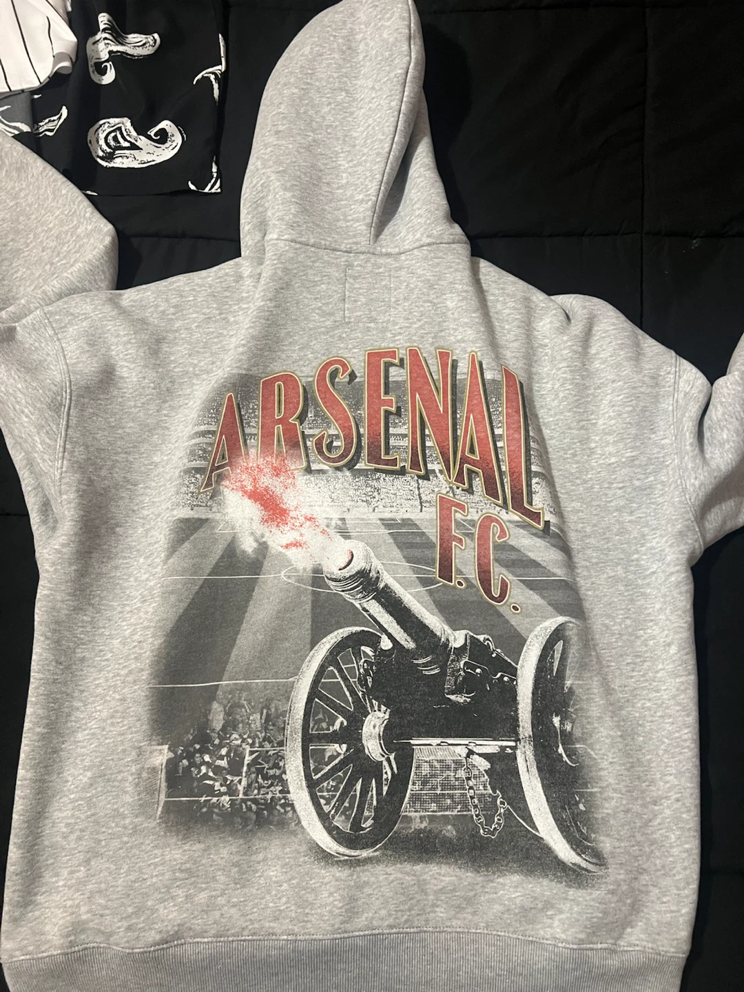 Arsenal FC Grey Hoodie - Size Medium - photo 2