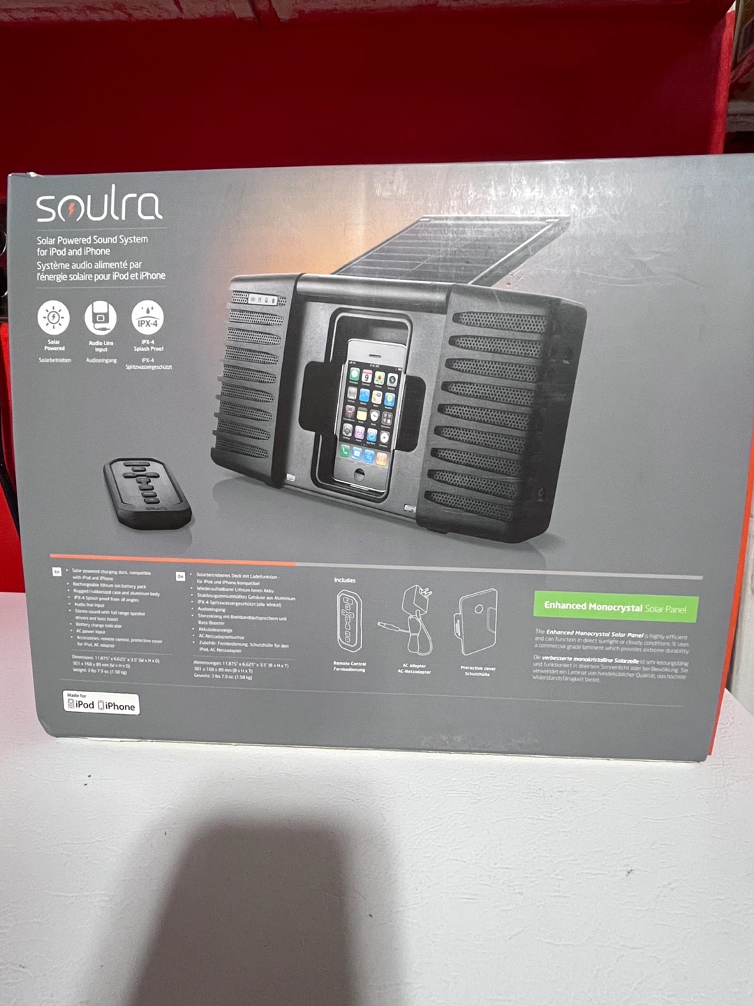Soulra Solar Powered Sound System for iPod and iPhone - photo 2