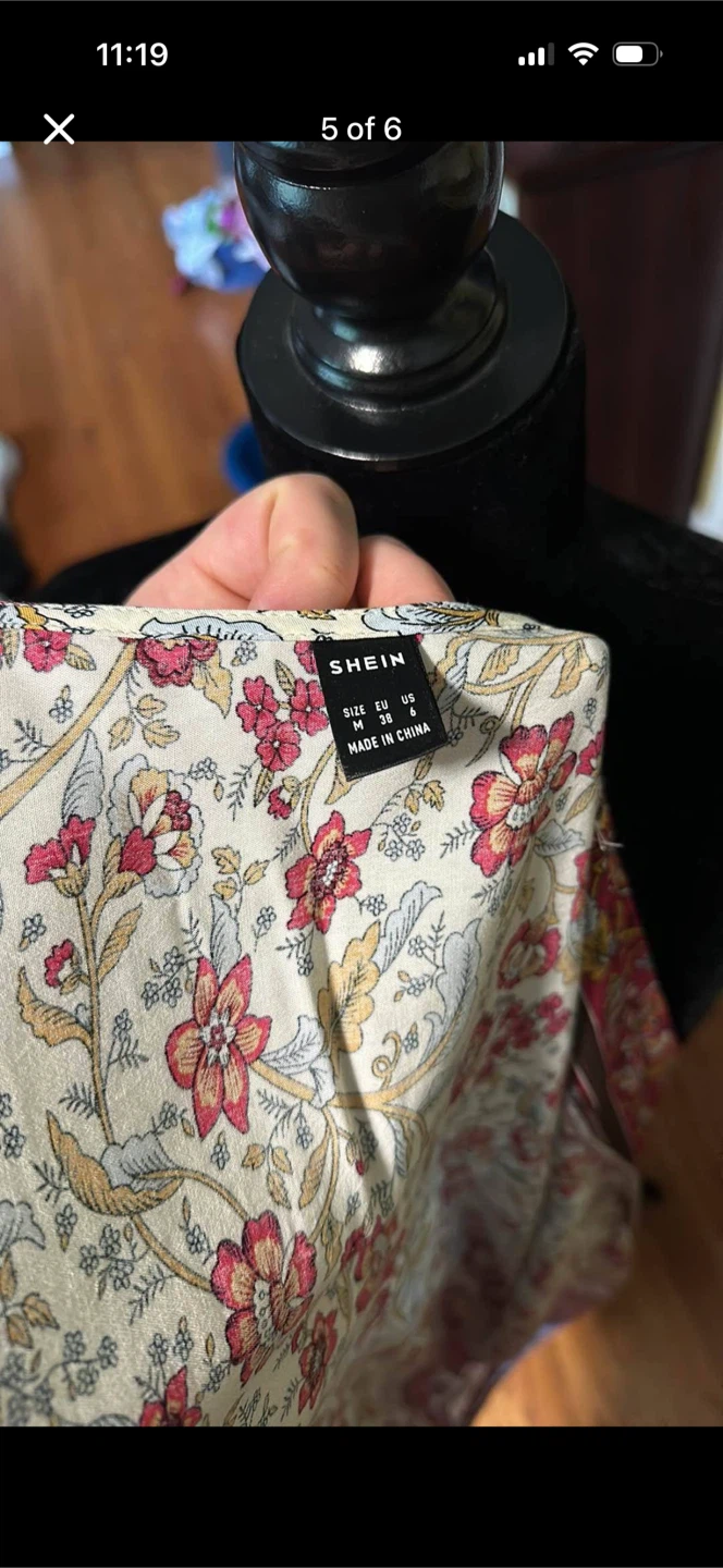 SHEIN Open Front Floral Kimono Style Cardigan - photo 5