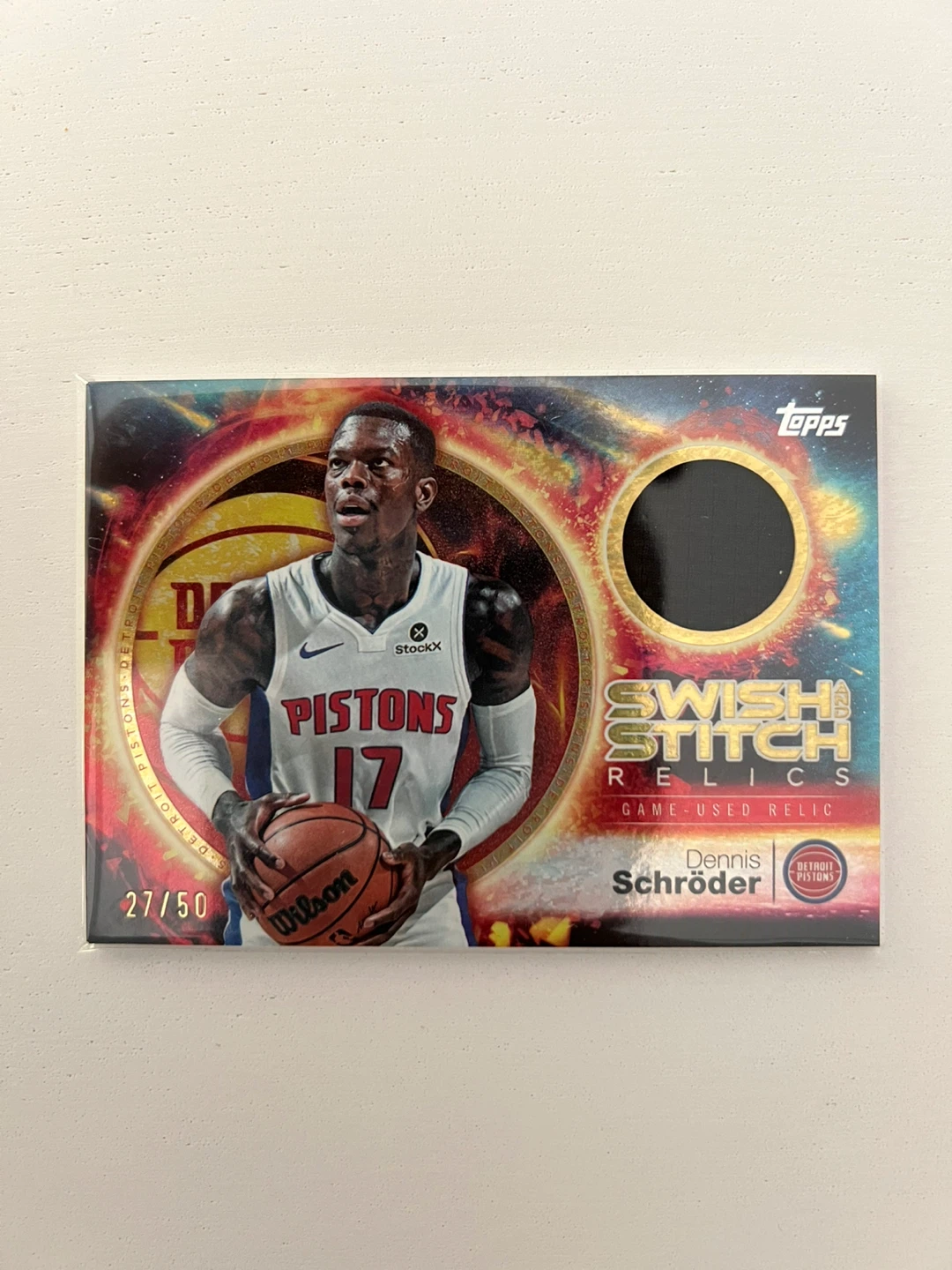 Topps Swish Stitch Relics Dennis Schröder Card 27/50
