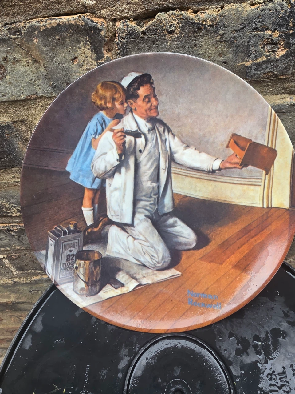 Edwin M. Knowles The Painter Norman Rockwell Plate