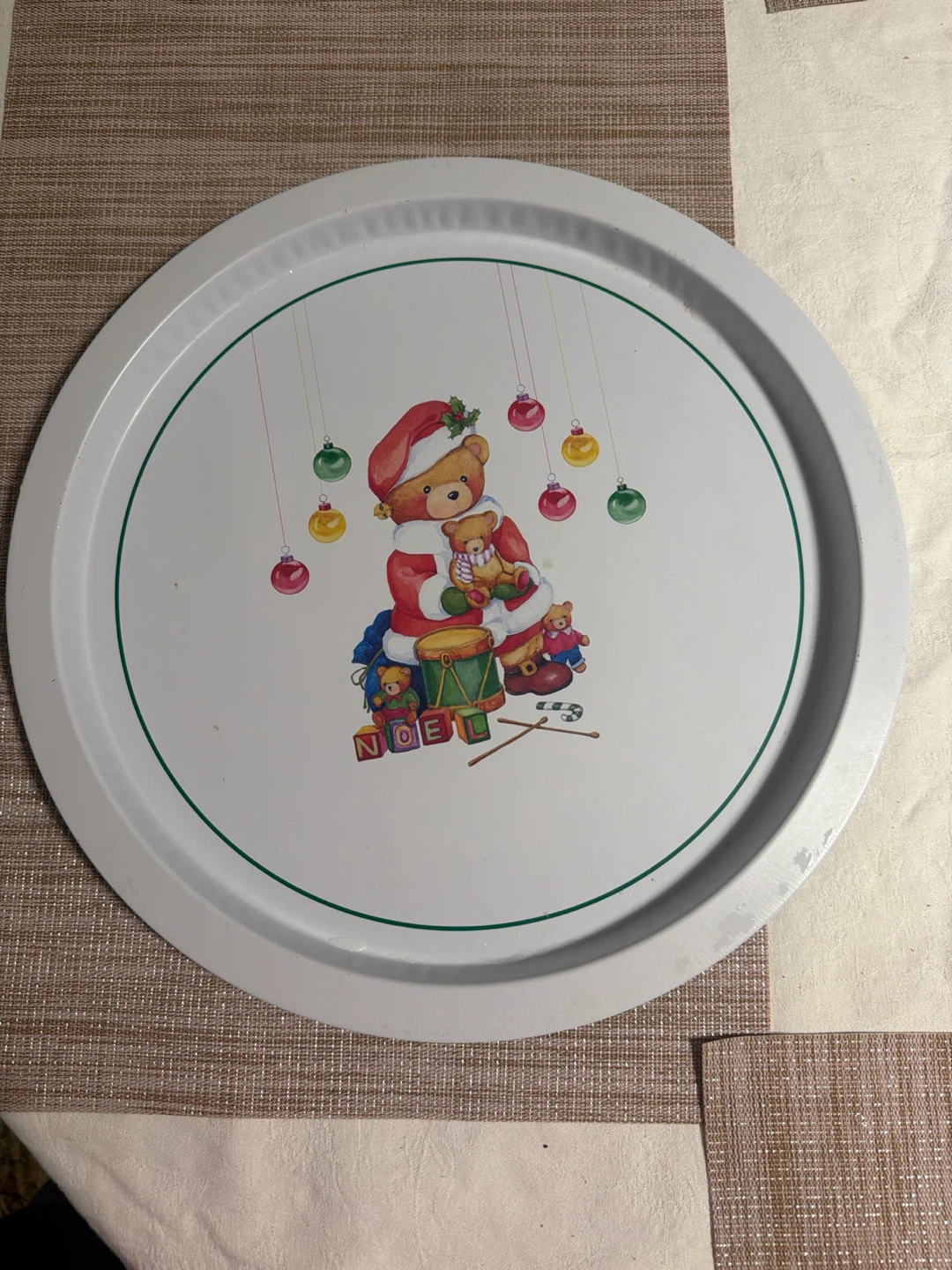 Vintage Christmas Serving Tray